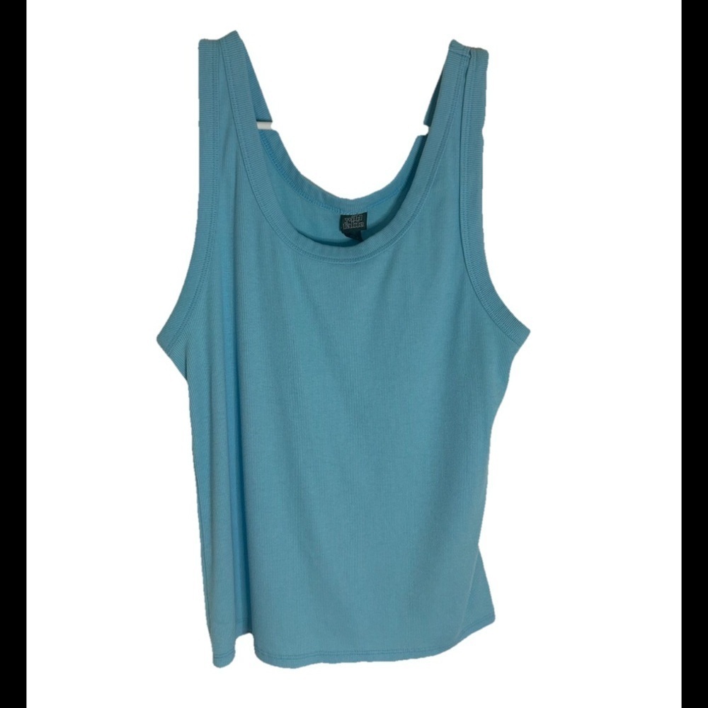 Wild Fable Women's Tank-Top, Fitted, Light Blue, Size L (0323)